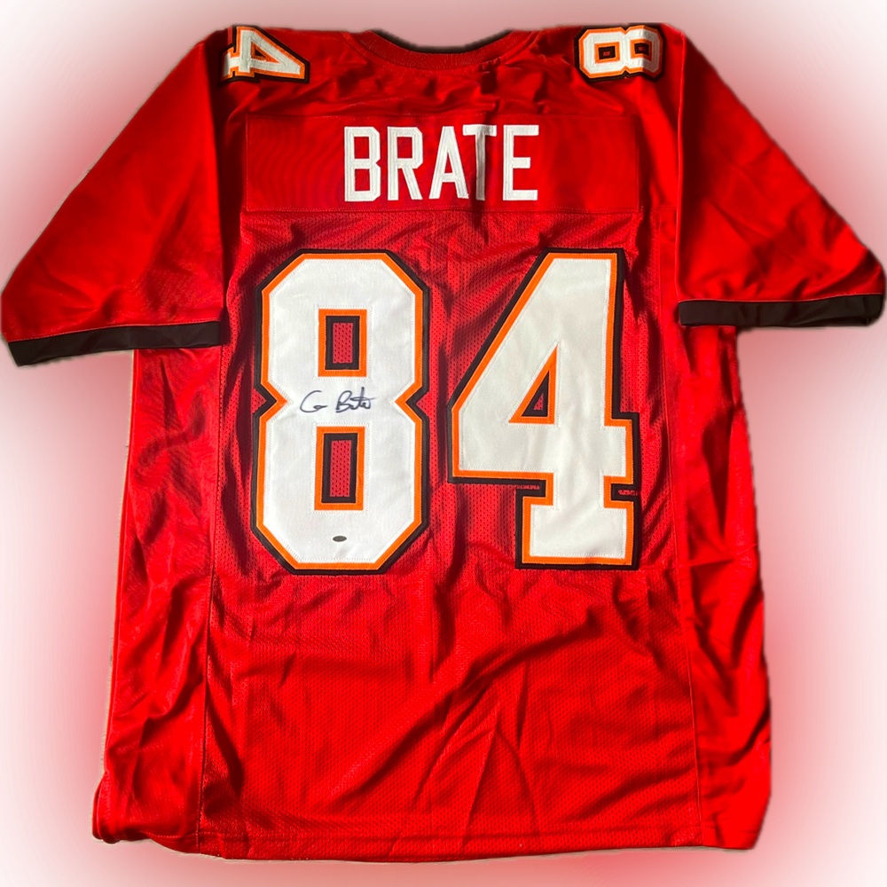 Cameron Brate Signed Tampa Bay Buccaneers Football Jersey - Size XL